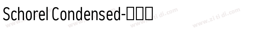 Schorel Condensed字体转换 Schorel Condensed字体转换